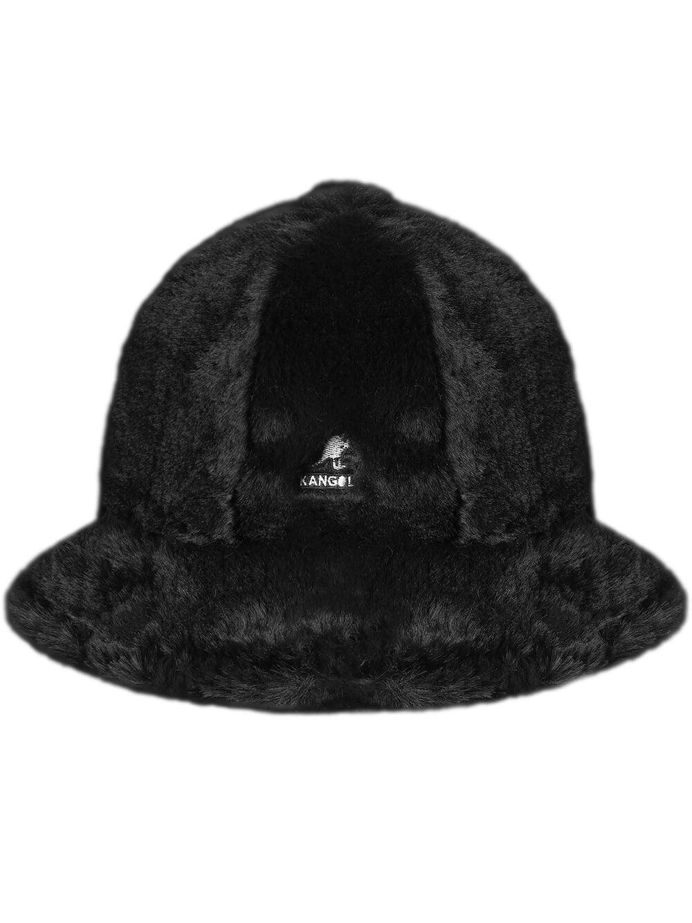 NWT Kangol Unisex Faux Fur Hat Black Large